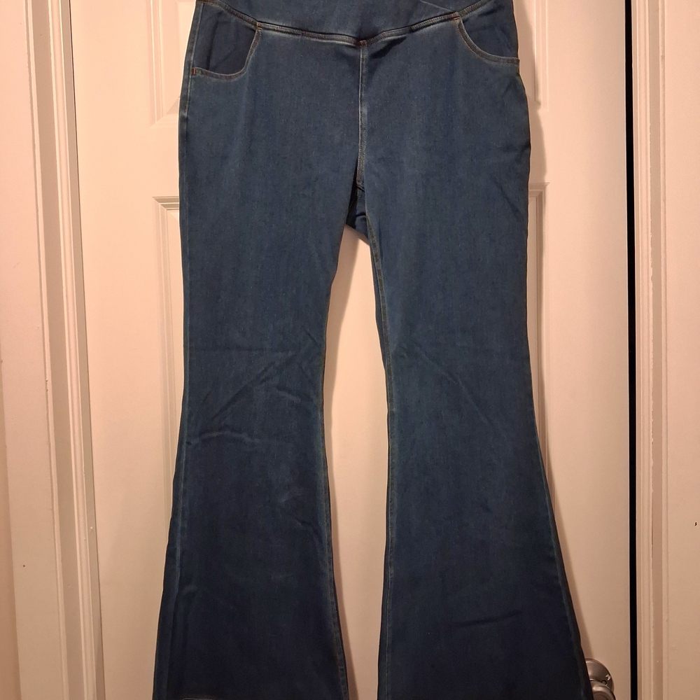 HALARA Denim Flare Wide Leg Jeans